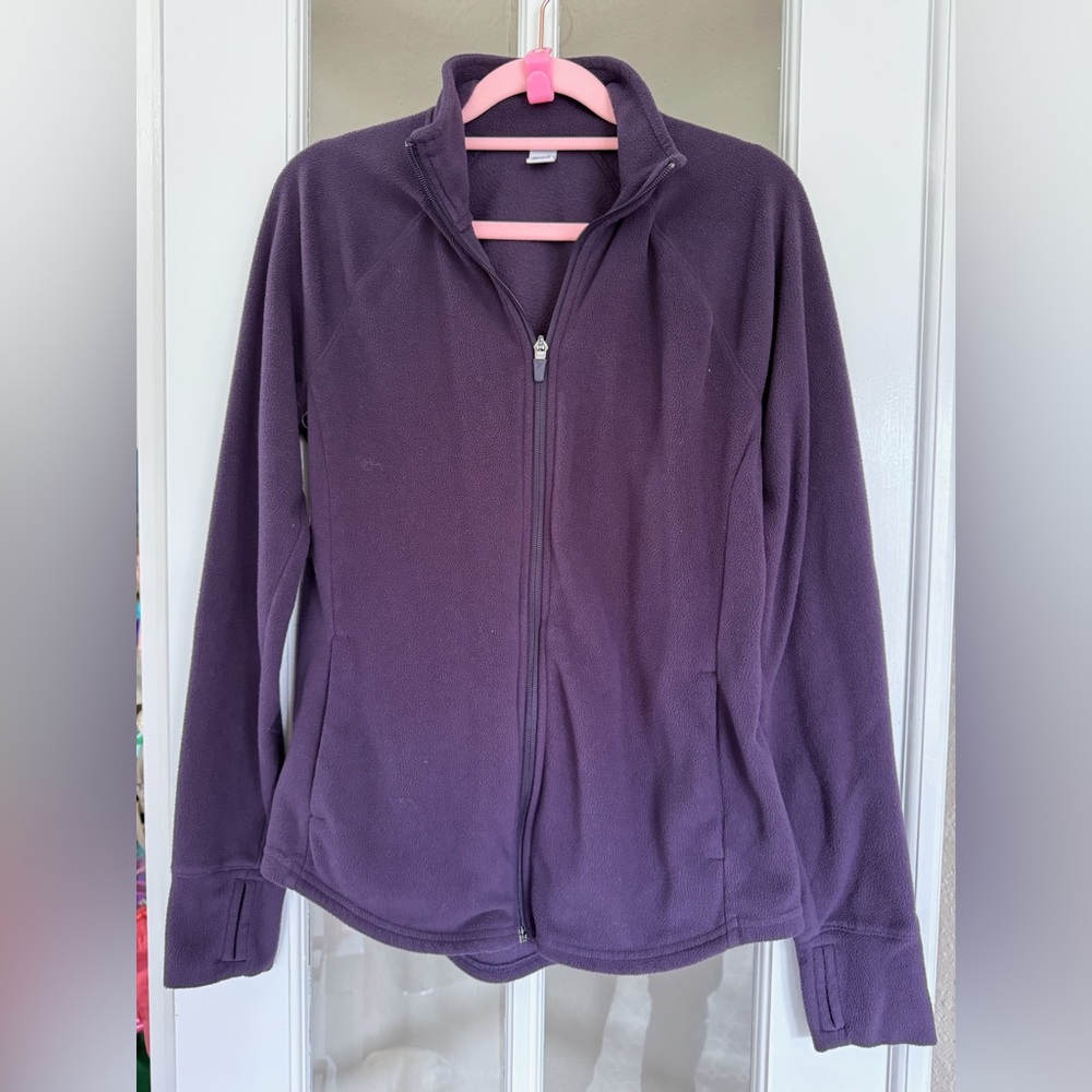 Old Navy Purple Full-Zip Fleece Jacket - Women’s Small